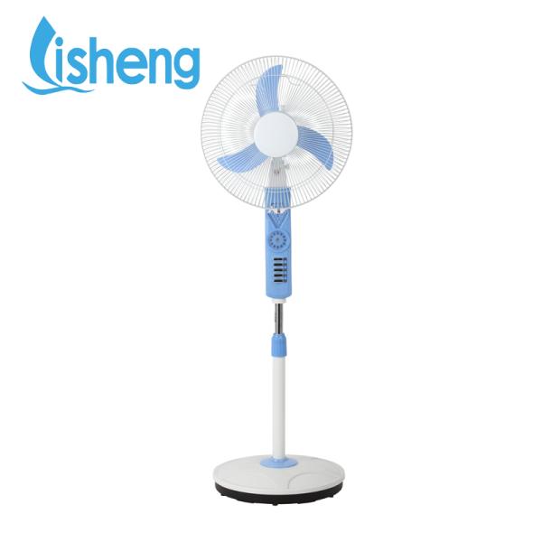Classic 16" Rechargeable Solar Fan Remote Control With LED Light