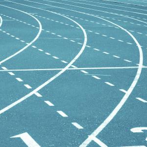 Wholesale Impact Resistant Eco Sports Flooring Blue PU Jogging Track Durable from china suppliers