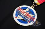 Star Logo Round Shape And Dancing Despoke Custom Sports Medals With Glitters