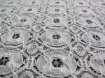 Shrink-Resistant Cotton Nylon Lace Fabric , Geometric Flower Fabric CY-LW0154