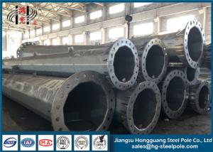 Wholesale Octagonal Electrical Power Steel Tubular Poles , Galvanised Metal Pole from china suppliers