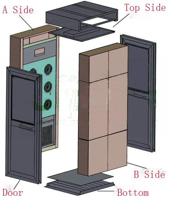 Intelligent Stainless Steel Air Shower For Clean Room Air Shower Room Industry Cleanroom System