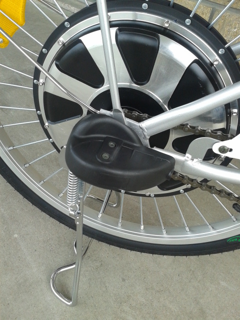 Single Speed 12AH 48V Battery Electric Bike With Steel Suspension Front Fork
