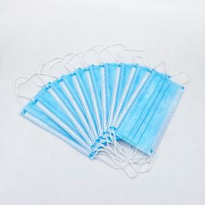 Wholesale Professional 3 Ply Disposable Face Mask Blue And White Highly Breathable from china suppliers