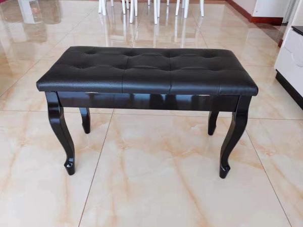 RQSONIC B08L Leather Cushion Metal Modern Piano Bench With for Mozart piano