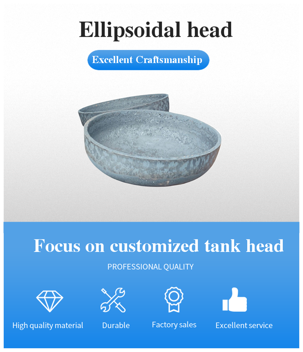 Stainless Steel 304/316 Semispherical Head in 1000mm x 700mm Size for Industry Tanks
