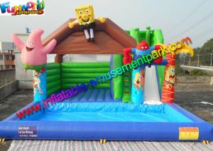 Wholesale 0.55mm PVC Spongebob Inflatable Bouncer Slide Pool Durable Outdoor from china suppliers