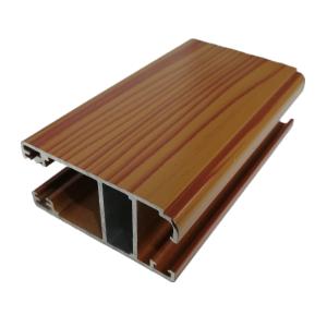 Wholesale Sliding Windows Building Materials 6063 T5 Wood Finish Aluminium Profiles from china suppliers