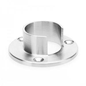 Wholesale Slotted Stainless Steel Railing Base Flange Satin / Mirror Surface Optional from china suppliers