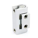 Zinc Alloy 180 Degree Electrical Cabinet Hinge Chrome Plated Finsh