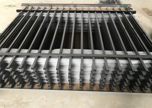 Wholesale 25mm*25mm picket Spear top black steel fence from china suppliers