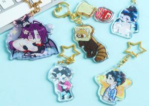 Wholesale Cartoon acrylic key chain set brand personality small pendant Comiccon cartoon logo picture photo DYI key chain from china suppliers