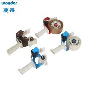 Wholesale Acrylic Adhesive Packing Tape Cutter Dispenser Blue Solid Plastic For Box from china suppliers