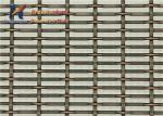 Antique Brass Architectural Woven Wire Mesh 17.5mm SS304 Stainless Steel Screen