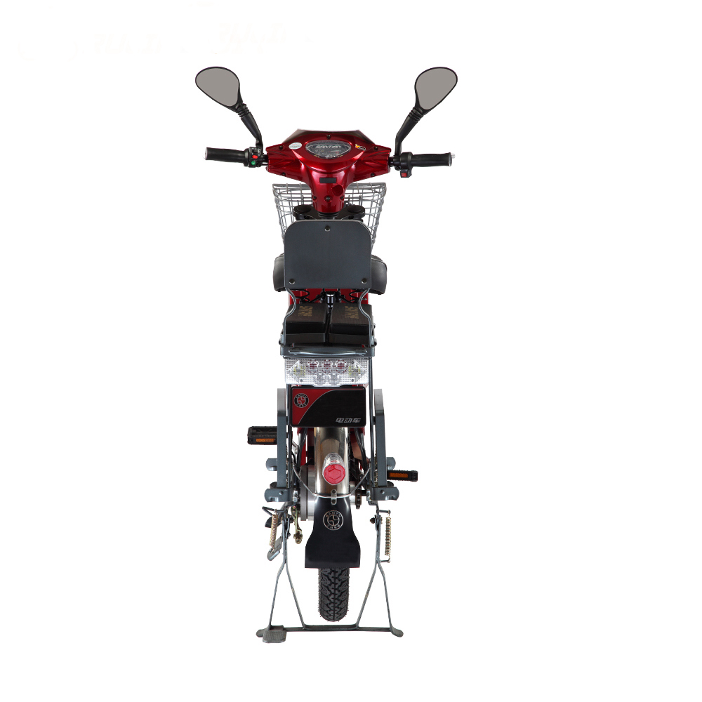 Large Capacity 48V 500W Electric Food Delivery Bike With Front And Rear Drum Brake