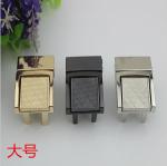 Bag hardware zinc alloy gold metal press locks for laptop bags