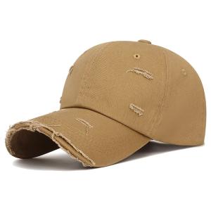 Wholesale Fashion Khaki Outdoor Hat 6 Curved Visor Panel Baseball Cap With Lower Price from china suppliers