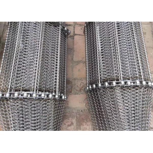 High Temperature Chain Mesh Conveyor Belt Customized Size For Wadding Machine