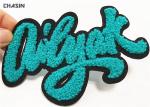 Fluorescent Yellow Chenille Patches Embroidery Letter For Garment Bag Shoes