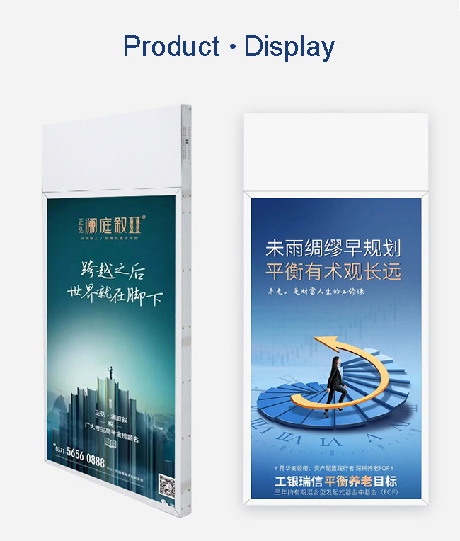 2025 New Technology Transparent Lcd Screen Window Displays With Hanging Double Sided OEM ultra Thin Led Advertising Display