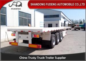 Wholesale 28 Tons Jost Landing Gear Truck Flatbed Trailers Three FUWA Brand Axle from china suppliers