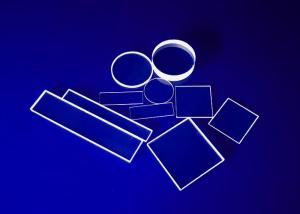 Wholesale Commercial Quartz Glass Sheet , Fused Glass Plates Ground Polished Heat Resistant from china suppliers