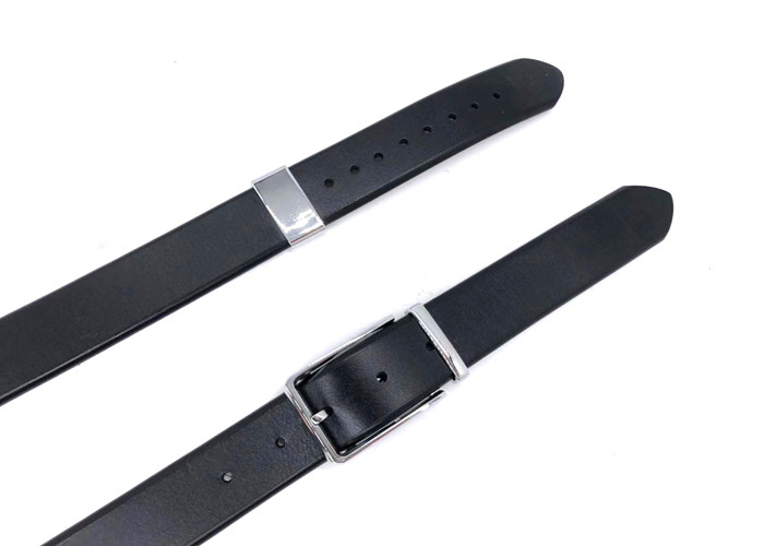 Black Brown Mens Leather Dress Belt Breathable Anti - Bacterial AZO Free