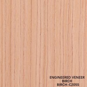 Wholesale Engineered Birch Wood Veneer 205S/205C Grade A For Interior Export Standard For Door And Cabinet Face from china suppliers