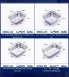 Hot Selling Disposable Square Aluminum Foil Lunch Box High Temperature Resistant
