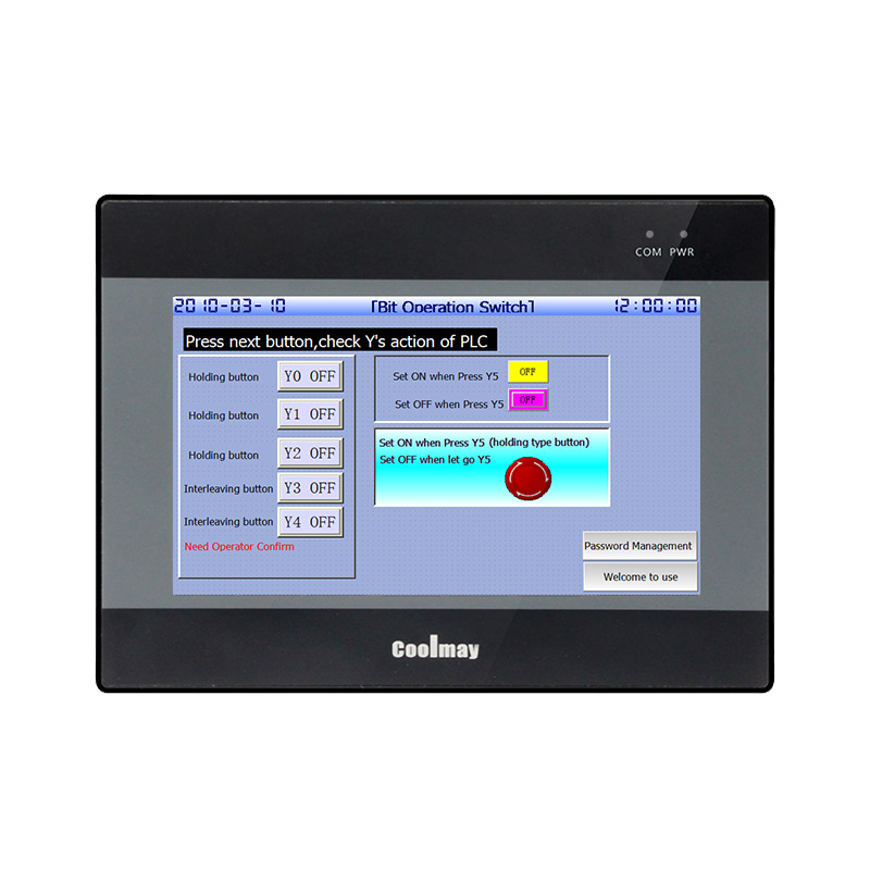 Coolmay 7 inch HMI touch panel PLC Interface cnc controller plc hmi