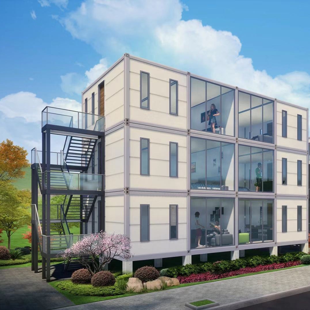 Detachable Container 40ft Expandable Container House with Terrace and Office Space