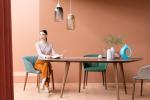Simple Tweed Living Room Table Sets Wood Split Customizable In Dining Room