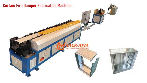 Fire Damper Frame Making Machine #Curtain Fire Damper Fabrication Machine #