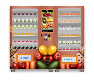 Wholesale Mini Supermarket Use Refrigerated Vending Machine 1280 * 830 * 1930MM from china suppliers