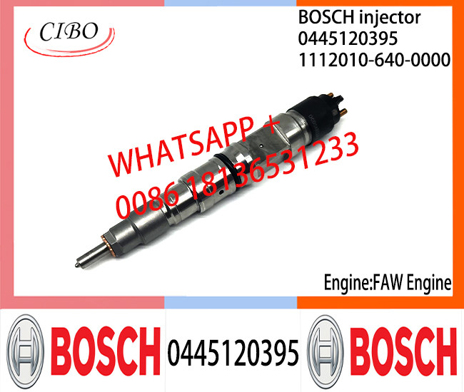 BOSCH 0445120395 Neutral Diesel Fuel Injector Assembly 0445120395 1112010-640-0000 For FAW Engine