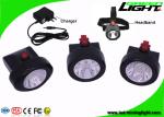 3.7V Li - Ion Battery Mining Cap Lights Rechargeable 13 - 15 Hours Lighting Time