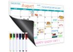 Stain Resistant Surface Fridge Magnet Dry Erase Calendar For Refrigerator