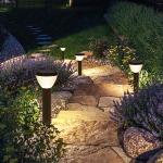 CE Certified Effective Solar Powered Bollard Lights Ouotdoor Lawn Lamp For