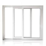 European Style PVC Plastic Upvc Sliding Double Window Sound Proof Hurricane