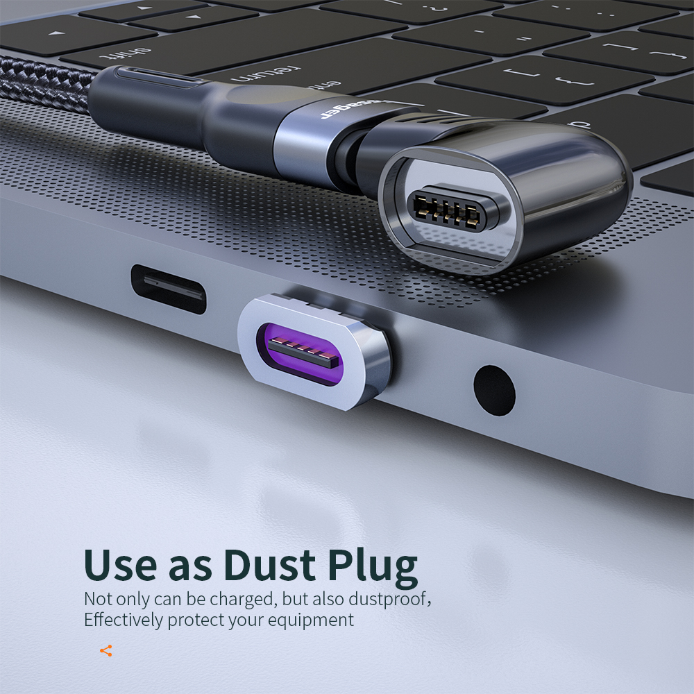 Magnetic Fast Charging Type C Adapter Type C to C Adapter 100W