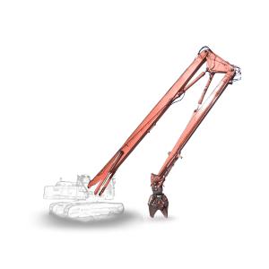 Wholesale construction machinery excavator long arm demolition boom high reach demolition boom long boom excavator for Cat from china suppliers