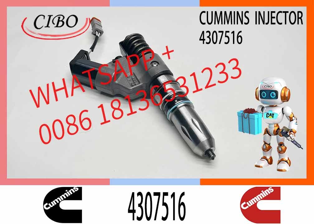 Construction Machinery Part N14 QSM ISM QSM11 ISM11 M11 Diesel Engine Parts 4307516 Diesel Fuel Injector
