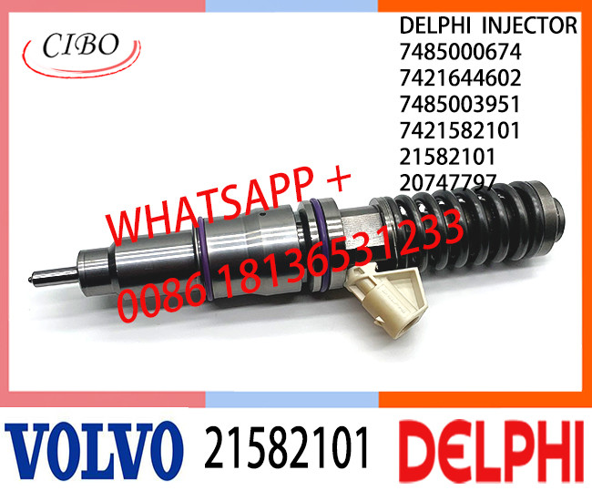 Fuel Diesel Injector 21582101 20747797 7485000674 7421582101 20747787 21644602 E3.18 for VOL (REN-AULTT) MD11 3530 & 35