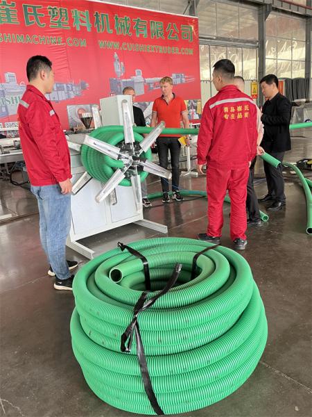 Plastic PE PP Double Wall Corrugated Pipe Machine / PVC Conduit Pipe Manufacturi