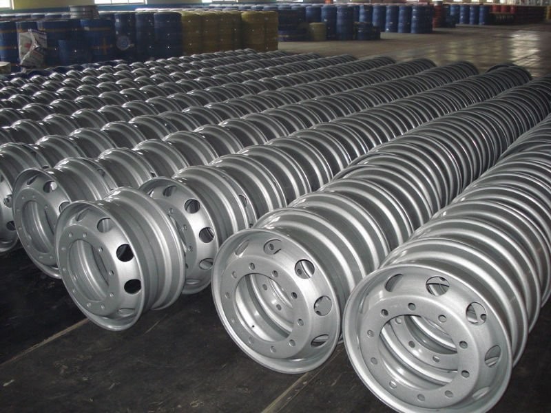 Customizable China Steel Wheel : 22.5*9.00 Steel Rim Wheel and Tubeless Wheel Lightweight Wheel