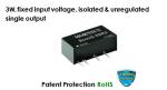 3W Isolated DC DC Converter Module 5VDC 12VDC Unregulated Single Output