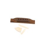 6 Pins Acoustic Electric Guitar Bridge 155.7*26*9.2MM Elegant Touch