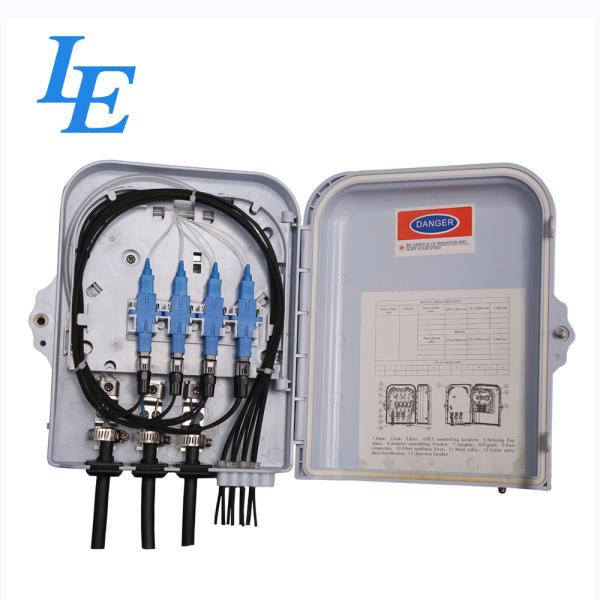 8 Cores Fiber Optic Cable Termination Box , Wall Mounted Optical Distribution
