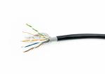 PVC PE Jacket 24AWG Copper FTP Bulk CAT5E Cable For CCTV Video