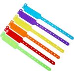 Manufacturer Customizable Plain Color Wristband Waterproof Plastic Vinyl Event